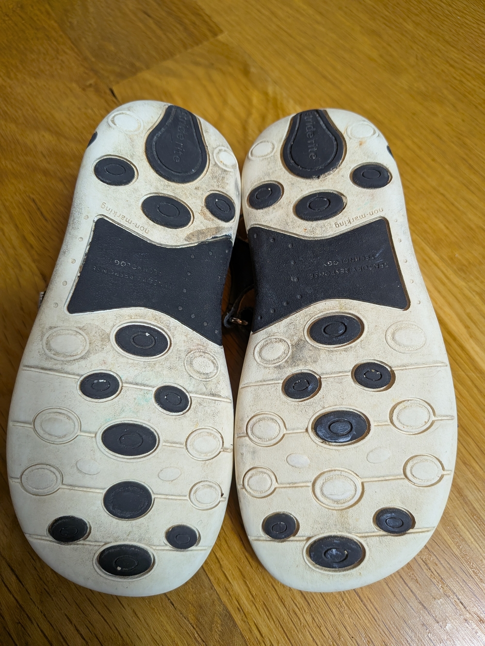 Stride Rite Black and Tan Braided Strap Kids Sandals - Picture 8 of 8